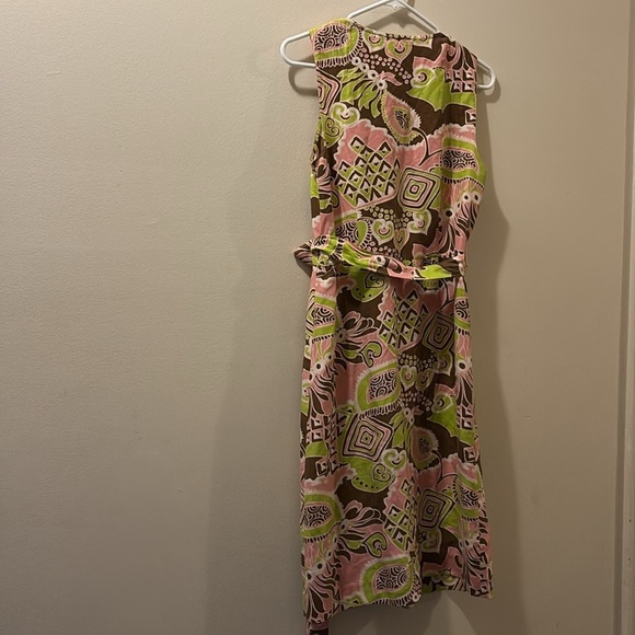 Tibi Pink and Green wrap dress - size 6 - 100% silk - great condition - Picture 6 of 6